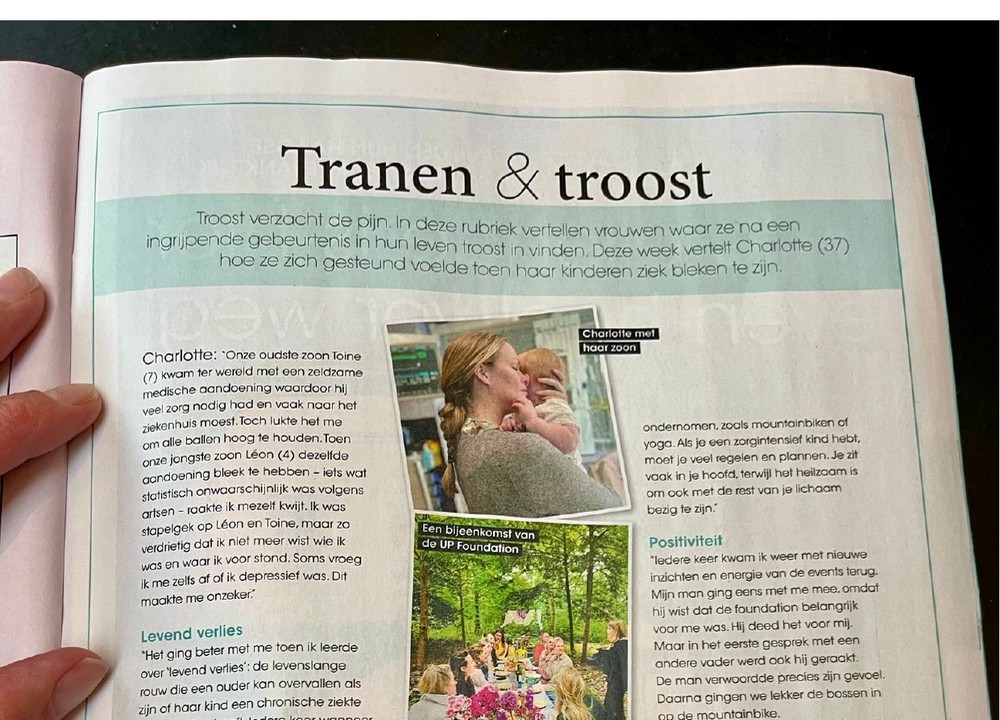 Artikel Vriendin – interview UP-moeder Charlotte